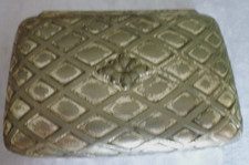 Shabby chic - stara mała puszka posrebrzana - 12 x 8 cm - bardzo ciężka