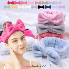 Spa Headband Face Washing Hair Band Cute Big Bow Head Wrap Soft Women  s Headwear