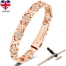 Ultra Strength Magnetic Bracelet for Women Pure Copper Lucky Clover Ladies Gift