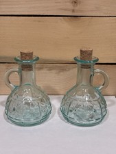 Glass 5” Oil & Vinegar Bottle Bormioli Rocco 7oz Olivia Set of 2