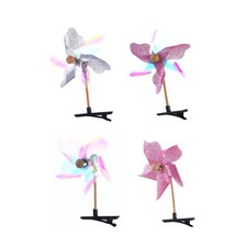 Leadigol Cute Rotatable 3D Windmill Hair Clip Girls Colorful Windmill Hair Ba...