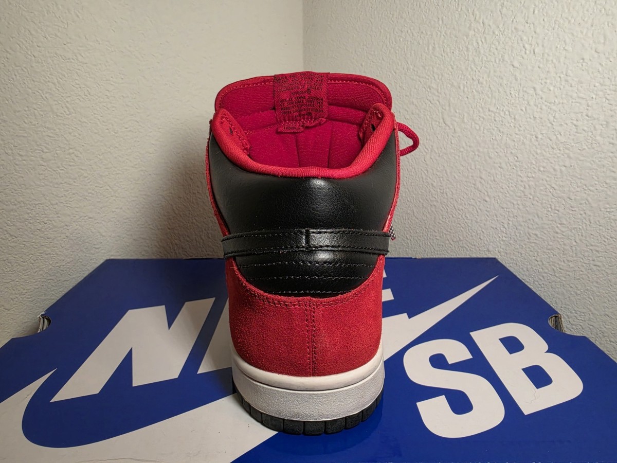 Nike SB Dunk Mid Pro Size 10.5 Sport Red/Black | eBay
