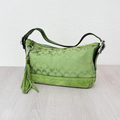 バッグ Coach East West Duffle Leather Shoulder Coach East West Duffle Hobo Shoulder Bag Leather Canvas Signature