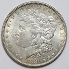 1880 $1 Morgan Silver Dollar Uncirculated - RAW - Excellent Luster / Toned