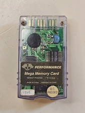 Performance Mega Memory Card P-1110A For Playstation 1 PS1 - Tested  Working 