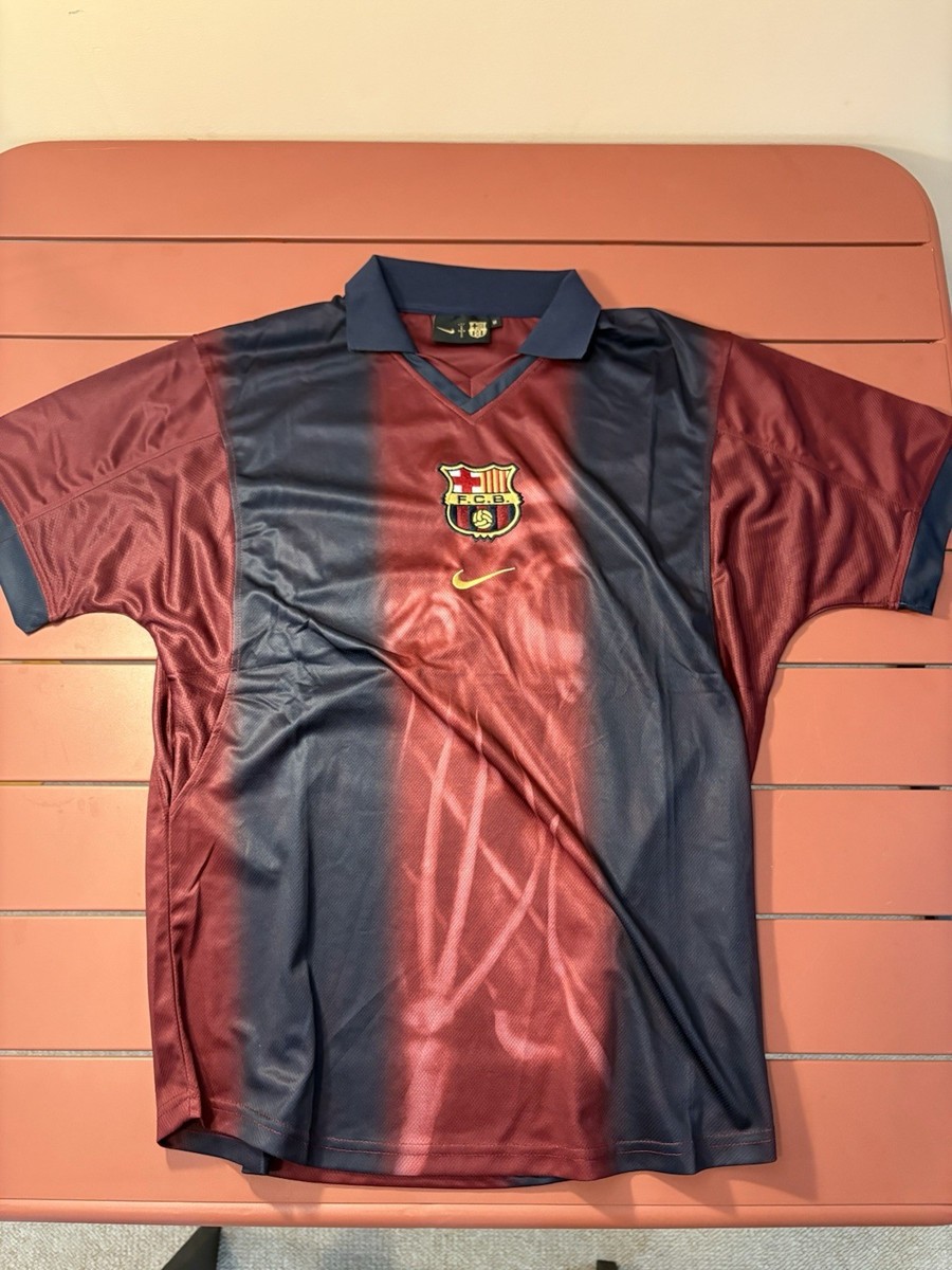 Fc Barcelona Nike Retro 2000/01 Home Skeleton X Cactus Jack Jersey