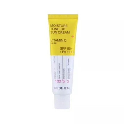 MEDIHEAL Moisture Tone-Up Sun Cream 50g (LSF50+ PA++++) Vitamin C K-BEAUTY
