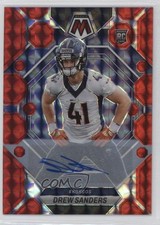 2023 Panini Mosaic Rookies Red Prizm /199 Drew Sanders #318 Auto 1dm4