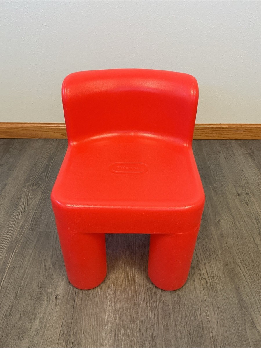 Vintage Little Tikes RED Child Size Chunky Chair 16” Made In USA