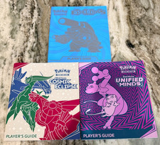 LOT X3 Pokemon TCG Player's Guide XY Evolutions Cosmic Eclipse Unified Minds