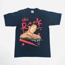 Vintage 90s WWE WWF The Rock T Shirt Medium People  s Champ Rocky Mania Wrestling