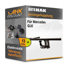 Für Mercedes GLK 08-15 AUTO HAK Anhängerkupplung abnehmbar + 13polig E-Satz AHK