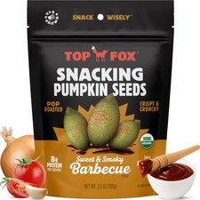 Top Fox Snacks BBQ Pumpkin Seeds to Eat Barbecue, 3.5 oz – 6 Pack  Gluten Fre... 35.68 per gallon