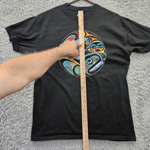 Native Northwest T Shirt Canada Bird Fish Cowichan Artwork Men Large - Picture 6 of 11