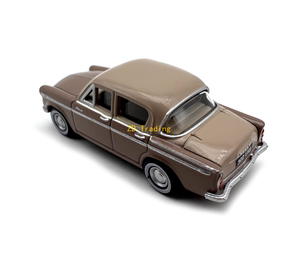 ZD 1:76 Brown 1956 Hillman Minx Sedan Classic Sports Model Diecast