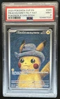 2023 Pokemon Pikachu Grey Felt Hat Van Gogh #085 PSA 9