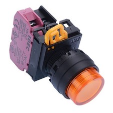 IDEC Amber 24V illuminated 22mm Momentary Push Button Switch NC YW1L-M2E01Q4A