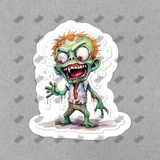 Creepy Cute Zombie Vinyl Sticker Perfect For Laptops Water Bottles 988388
