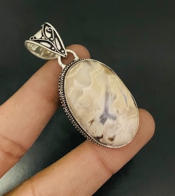 Palmenholz Edelstein 925 Sterling Silber Handarbeit Anhänger Schmuck Geschenk für die Liebe