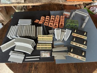 Job Lot Hornby OO Gauge Stations Platform Inclines Bridges And Footbridge.