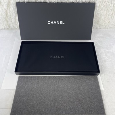 Authentic Genuine Chanel Gift Box With Velvet Jewelry Pouch Empty Necklace