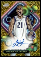 2024-25 Topps Chrome Cosmic Gold Refractor Daniel Gafford Auto /50 Dallas