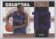 2010-11 Playoff National Treasures Jersey Number 64/99 Tyreke Evans #21 0m7