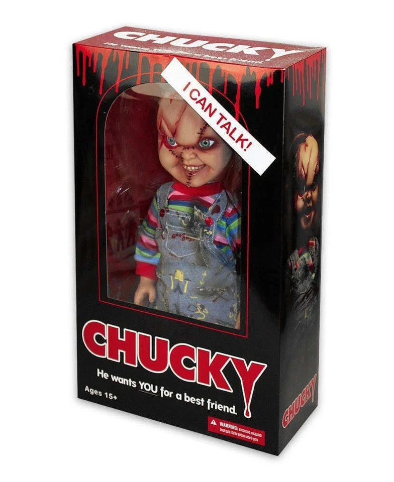 Mezco Bride of Chucky 15 Inch Talking Scarred Chucky Figure With Sound - NEW - Image 6
