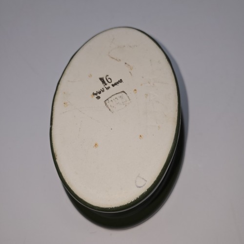 Vintage Hall Ceramics Mini Oval Casserole Dish With Lid Olive Green Made in USA - Picture 9 of 9