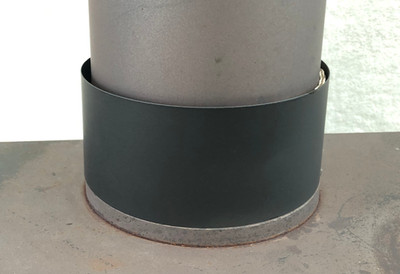 Draft Helper-6'' wraparound wood stove draw collar flue stovepipe heater auto