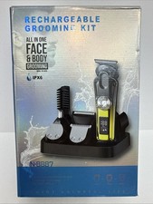 Rechargeable Electric Razor with LED Display - All In One Face  Body Grooming