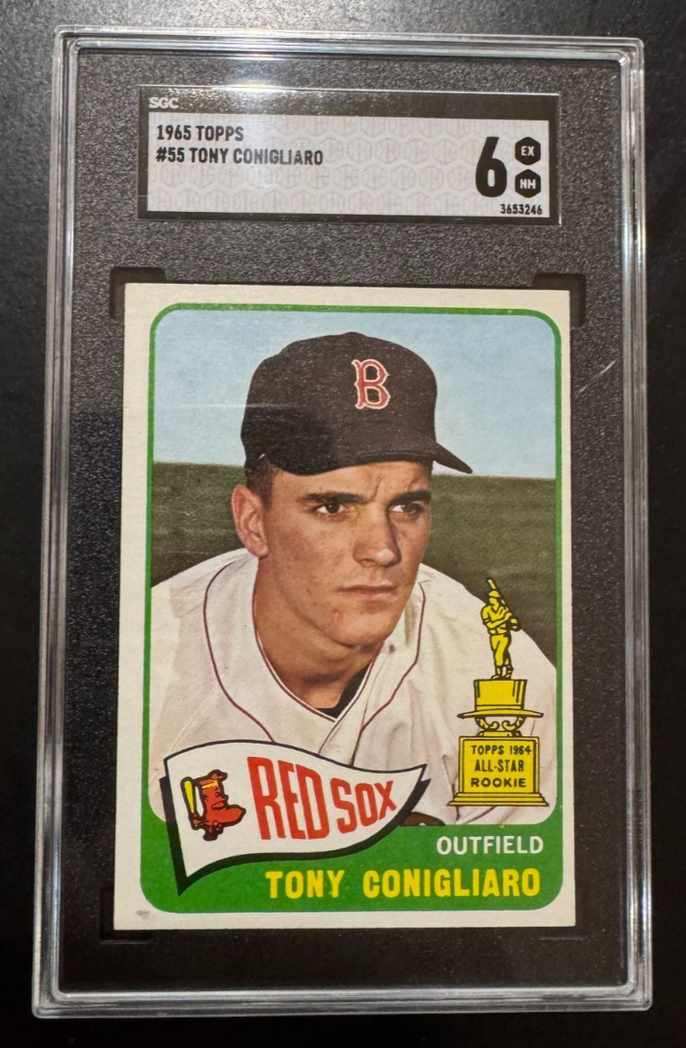 1965 Topps - Tony Conigliaro #55 SGC Certified 6.0 EX/NM
