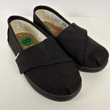 Size 8 Toddler Toms Classic Tiny Slip On Canvas Unisex Adjustable Strap Shoe