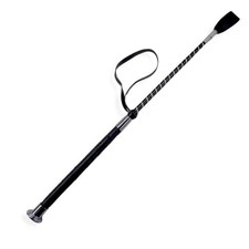 Riding Crop for Horses   19 Inch PU Leather Horse Whip with Non-Slip Handle,