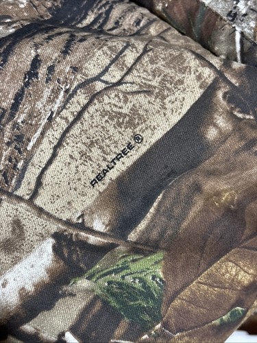 Vintage Walls RealTree Hardwoods Camo Hooded Zip Up Jacket Mens Large Reversible - Picture 4 of 9