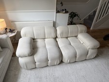 Modular Sofa Cream Bouclé 2 Seater / Lounge Seating