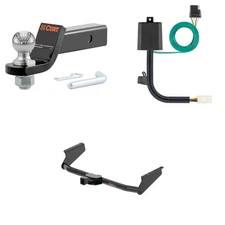 CURT Class 3 Tow Package Trailer Hitch, Wiring, Ball Mount - 13470, 56489, 45836
