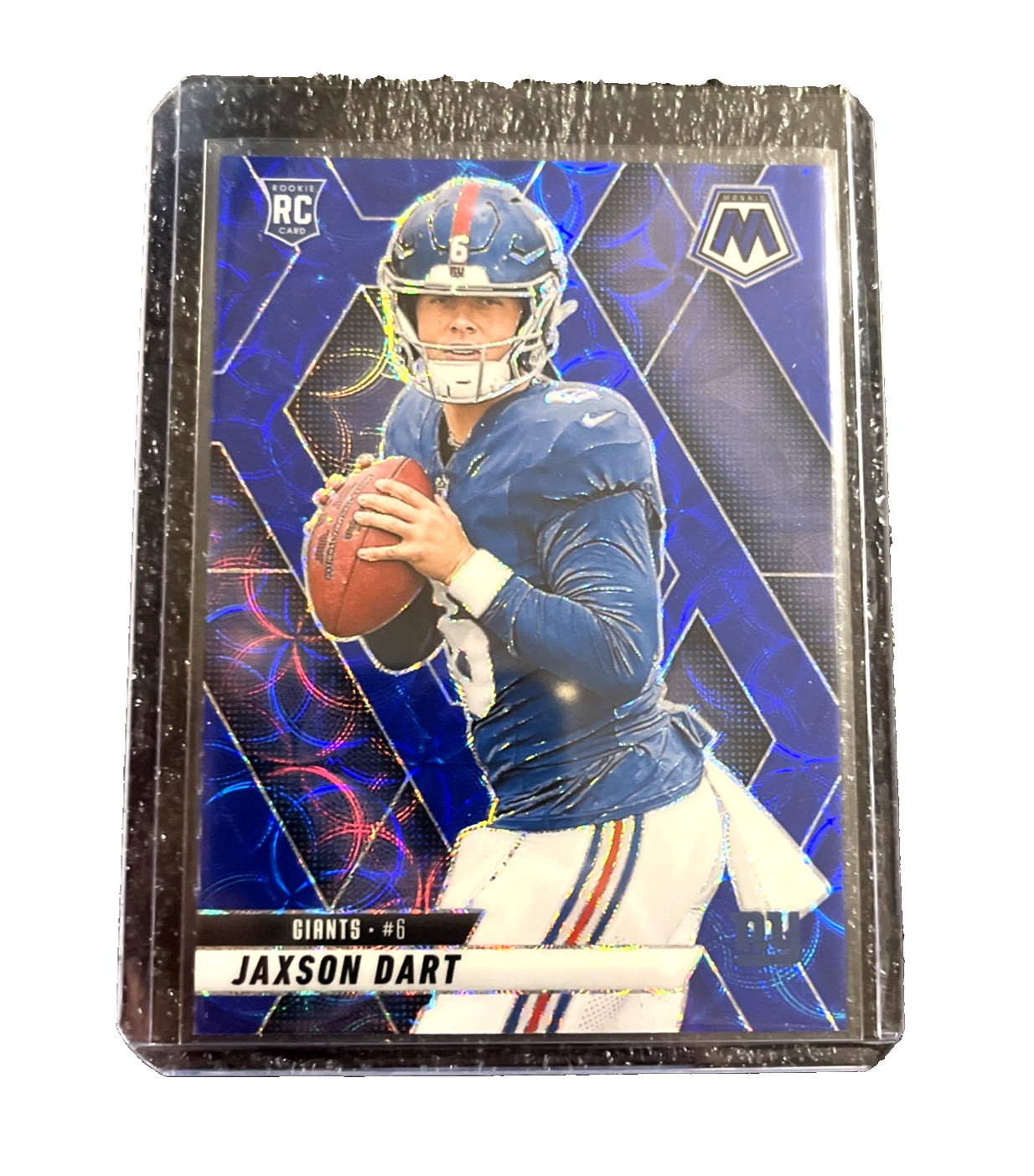 Jaxson Dart 2025 Mosaic Blue Scope Parallel Rookie #362