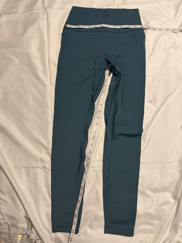 CRZ YOGA Butterluxe Women's Leggings XS Blue High Rise Ankle Stretch Yoga Logo