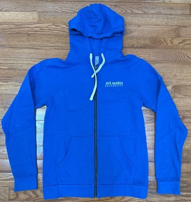 Ave Maria Gyrenes Florida Next Level Blue Full-zip Hoodie Sweatshirt Adult S