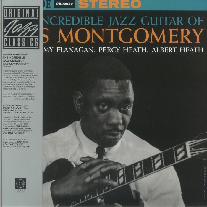 MONTGOMERY, Wes - The Incredible Jazz Guitar Of Wes Montgomery (reissue) - LP