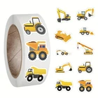 Construction Vehicles Dump Trucks Diggers Stickers Kids Party Favours Pack