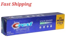 Crest 3D White Stain Eraser Mint Splash Fluoride Anticavity Toothpaste 