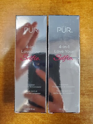 2 Pack: PUR 4-In-1 Love Your Selfie Longwear Foundation/Concealer *DG6* E1C