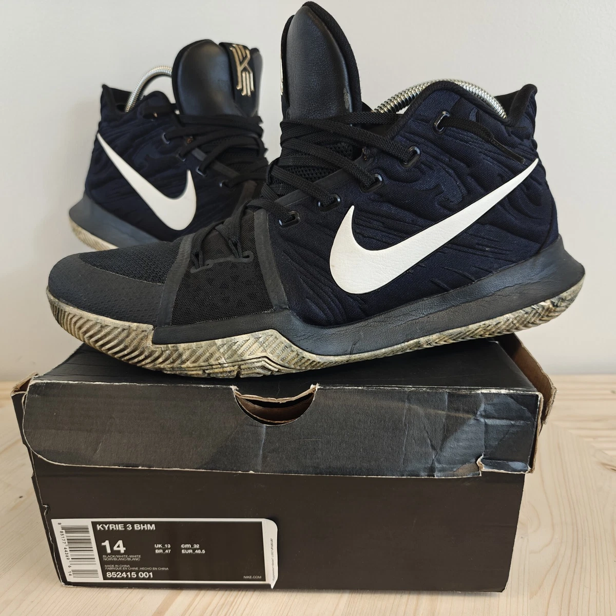 NIKE KYRIE 3 BHM EP 2016年 27cm Nike Kyrie 3 BHM EP Black for Sale | Authenticity Guaranteed | eBay