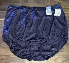 VTG Olga GRANNY PANTIES PURPLE Nylon Sheer Sz 7 Sissy Second Skin USA Made