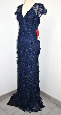 Robe Sirène Carmen Marc Valvo Infusion Taille 14 - Champagne - Embellie - Neuf Sans étiquettes