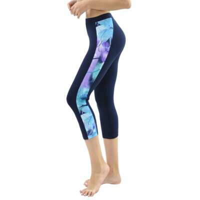 Private Island Hawaii Women's Swim & Yoga Capri Leggings Pants Rash Guard Bottom