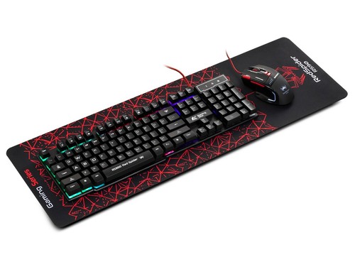 Computer Gaming Schreibtisch Dual Halterung Tastatur Maus u. Mikrofon Set NanoRS - Bild 46 von 48