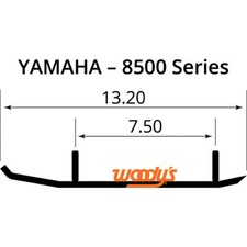 Woody's Ace Flat-Top Carbide Runners - 8" | AY8-8500